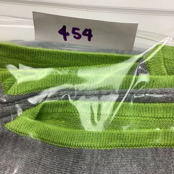 OST Knit Gray Green Open Front Long Oversize Sweater Vest Women's Size S Small - Picture 15 of 16